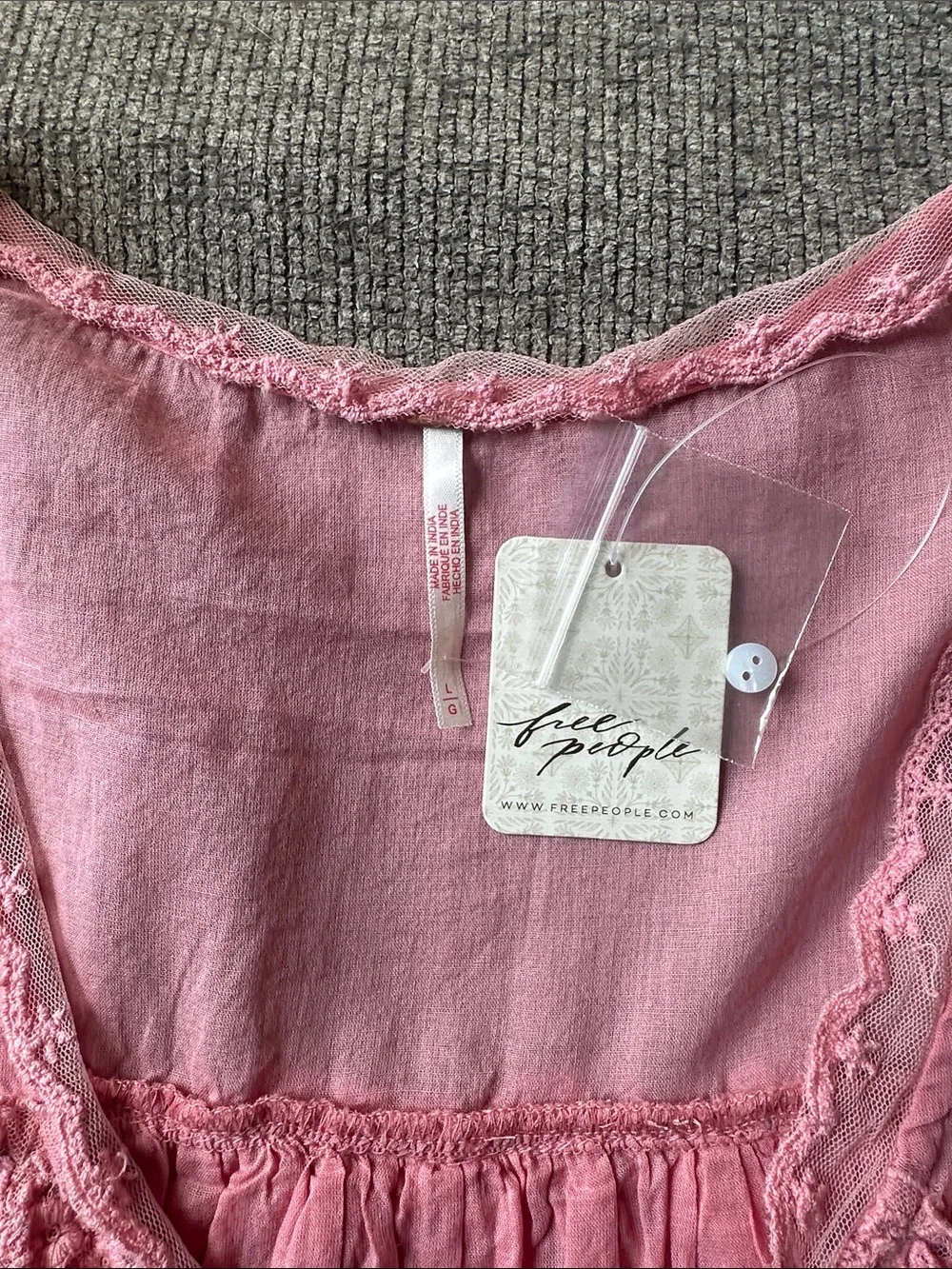 Free people cotton cardigan Luna top